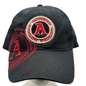 Robin Ruth Amsterdam Black Adjustable Baseball Cap Hat